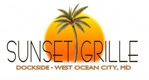 Sunset Grille Dockside Logo used for Hooked on OC's website
